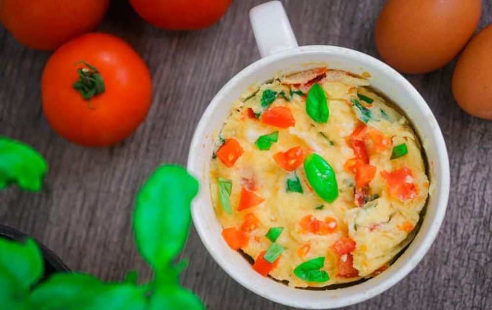 Tortilla expr&eacute;s en taza: recetas f&aacute;ciles, comida r&aacute;pida e ingredientes nutritivos.