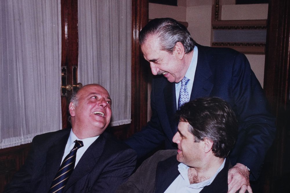 Juan Carlos Jaliff con Raúl Alfonsín, una relación que duró muchos años.