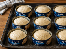 ni molde ni panaderia: el truco viral con latas de atun para hacer panes de hamburguesa perfectos en casa