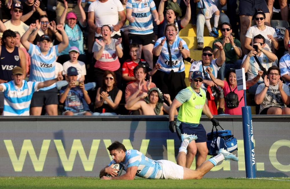 Goleada histórica de Los Pumas ante Australia, por la cuarta fecha del Rugby Championship, en el estadio de Colón de Santa Fe./ Gentileza.