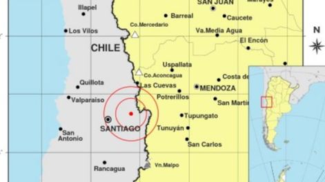 el epicentro fue en chile, horas antes había temblado en Mendoza