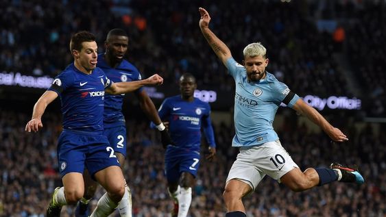 El Kun Agüero, artista estelar en la goleada del Manchester City ante el Chelsea