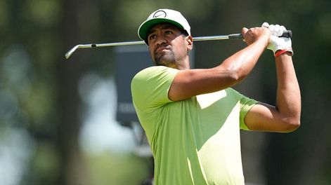 Los Andes | TONY FINAU realiza su golpe en el hoyo 5, en la ronda final del Rocket Mortgage Classic jugado en Detroit Golf Club. Credit Image: © David Donoher/ZUMA Press Wire.