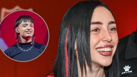 Nicki Nicole llevó a Peso Pluma a la cancha y le contagió el amor por su camiseta