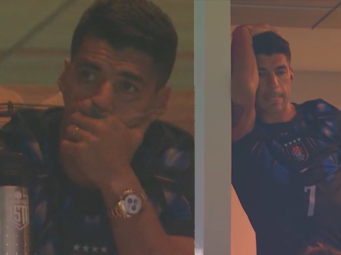 Luis Suárez y su rostro de preocupación en el empate de Uruguay ante Cabo Verde