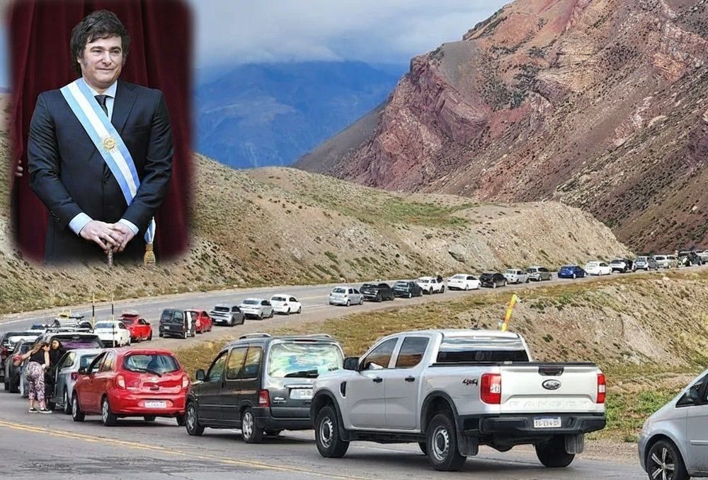 Javier Milei licitará obras de reparación en la ruta 7 y el corredor internacional en febrero. Foto: IA Gemini