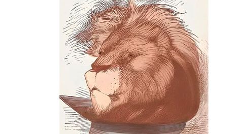 El desafío viral del león consiste en encontrar la imagen del hombre que se encuentra en el dibujo.