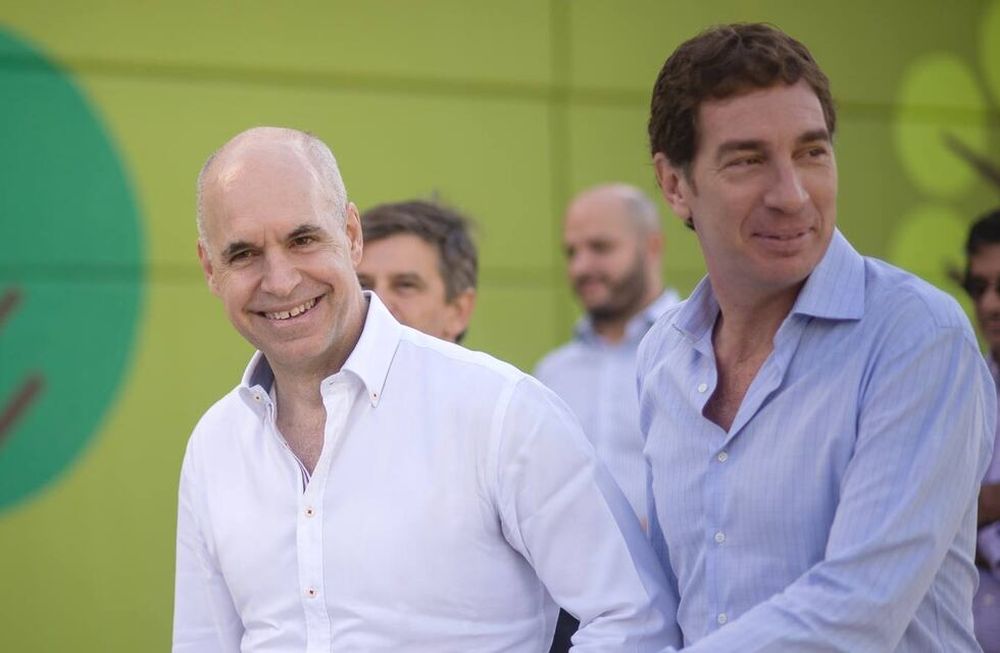 Horacio Rodríguez Larreta y Diego Santilli.