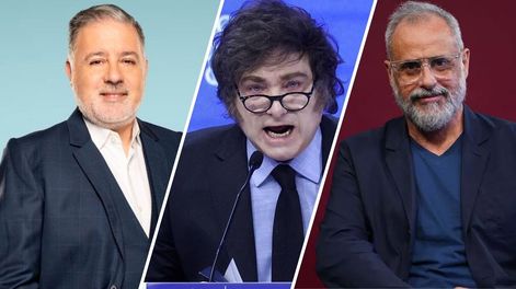 Milei denunció a cuatro periodistas, entre ellos Jorge Rial y Fabián Doman.