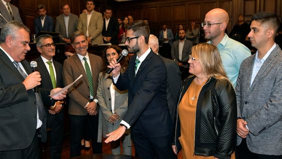 28 de abril 2022 Mendoza  PolíticasAsumieron los Diputados Provinciales en el LegislaturaEn la foto, Emanuel Juan FugazzottoFoto:  Orlando Pelichotti / Los Andes