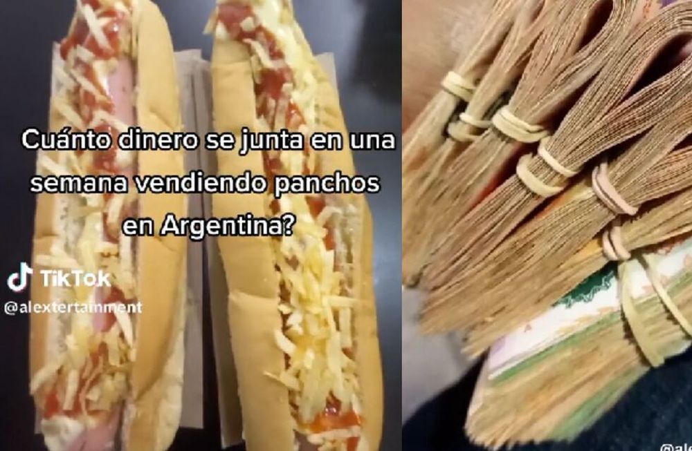 Video: vendió panchos por tres semanas y recaudó más de 900 mil pesos. Foto: captura de video.