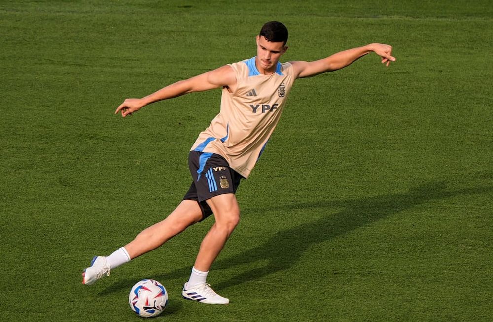 Valentín Carboni se rompió los ligamentos cruzados en la Selección Argentina. / Gentileza.