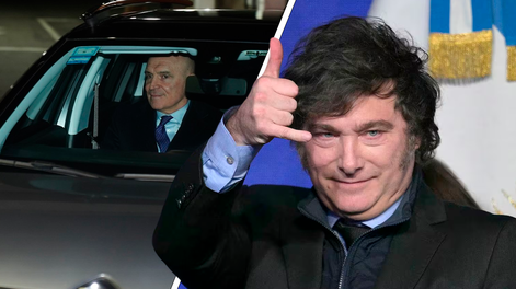 José Luis Espert, al salir de la Quinta de Olivos, donde hubo cena con el presidente Javier Milei.