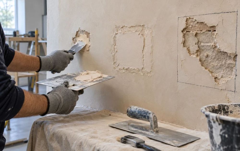 Cada albañil tiene un método distinto, pero todos advierten que si se aplica enduido o pintura sobre una base húmeda, el agua puede quedar atrapada.