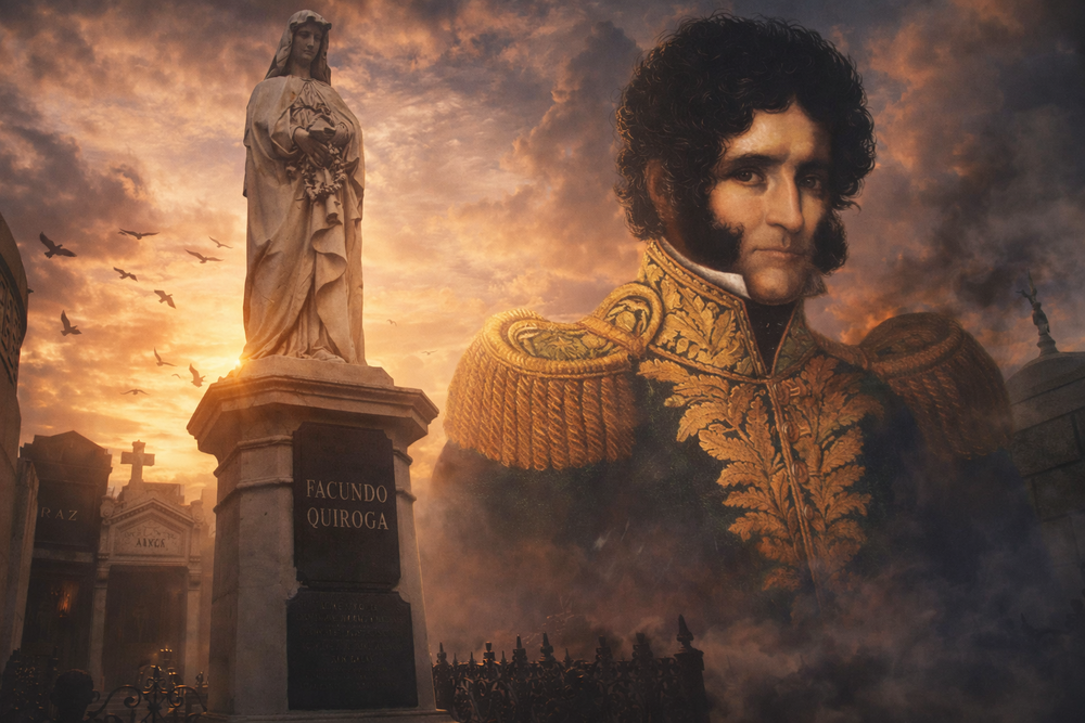 El largo viaje del cadáver de Facundo Quiroga a través del poder y el olvido.