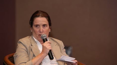 La economista Marina Dal Poggetto fue de una de las disertantes durante en evento aniversario por los 141 años de Los Andes. Foto: Los Andes