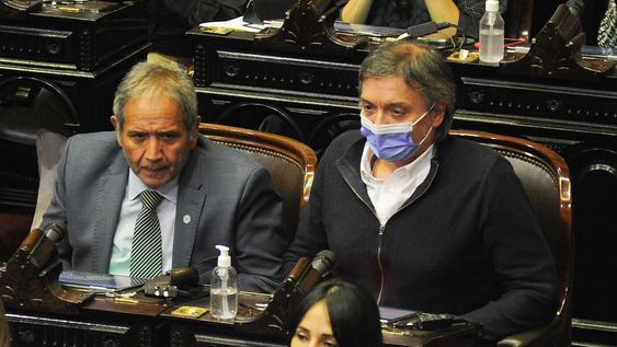 Sesión en el Congreso de la nación .Sobre el acuerdo con el FMI .Máximo Kirchner PalazzoFotos Federico Lopez Claro