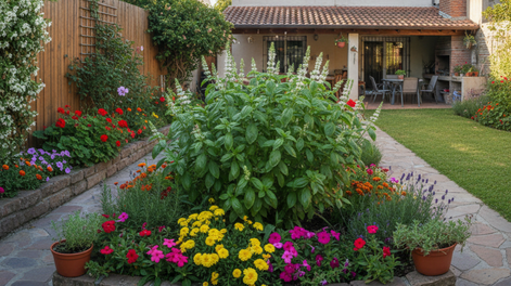 La albahaca embellece el jardín, mejora la jardinería y protege tus plantas.