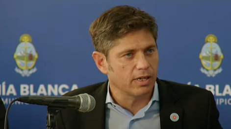 Axel Kicillof pidió que parte de los fondos del FMI vayan a la ayuda a Bahía Blanca.