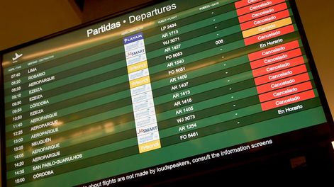Cómo operaran los vuelos durante el paro de transporte del 30 de octubre. Archivo