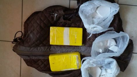 Los Andes | La cocaína secuestrada a dos menores. Gentileza Ministerio de Seguridad.