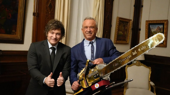 Javier Milei junto a Robert F. Kennedy Jr.