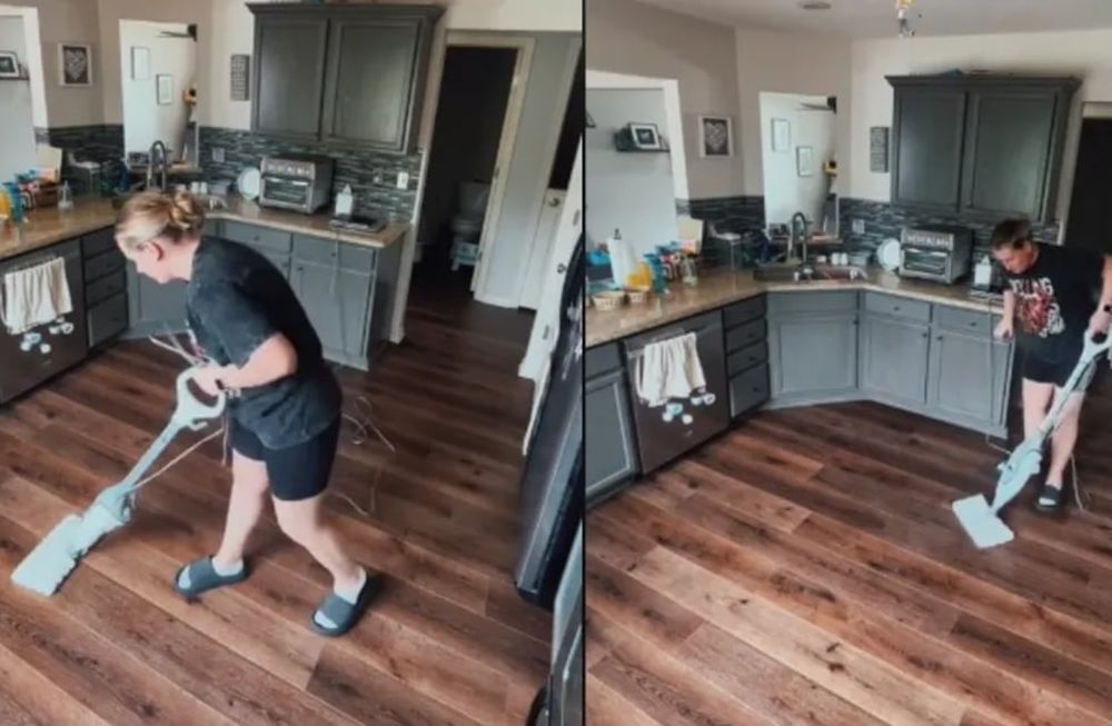 Brianna se hizo viral luego de compartir un video en TikTok donde aparece limpiando su casa a escondidas para hacerle creer a su marido que tienen ayuda de una tercero.