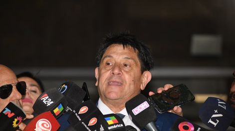 Los Andes | El juicio por jurados contra Gisella Dahiana Madrid, una de las enfermeras acusadas por la muerte de Diego Armando Maradona, comezó hoy en el Tribunal Oral Criminal (TOC) N°7 de San Isidro en la foto, Rodolfo Amadeo Baque, abogado de la acusada.FOTO JUAN