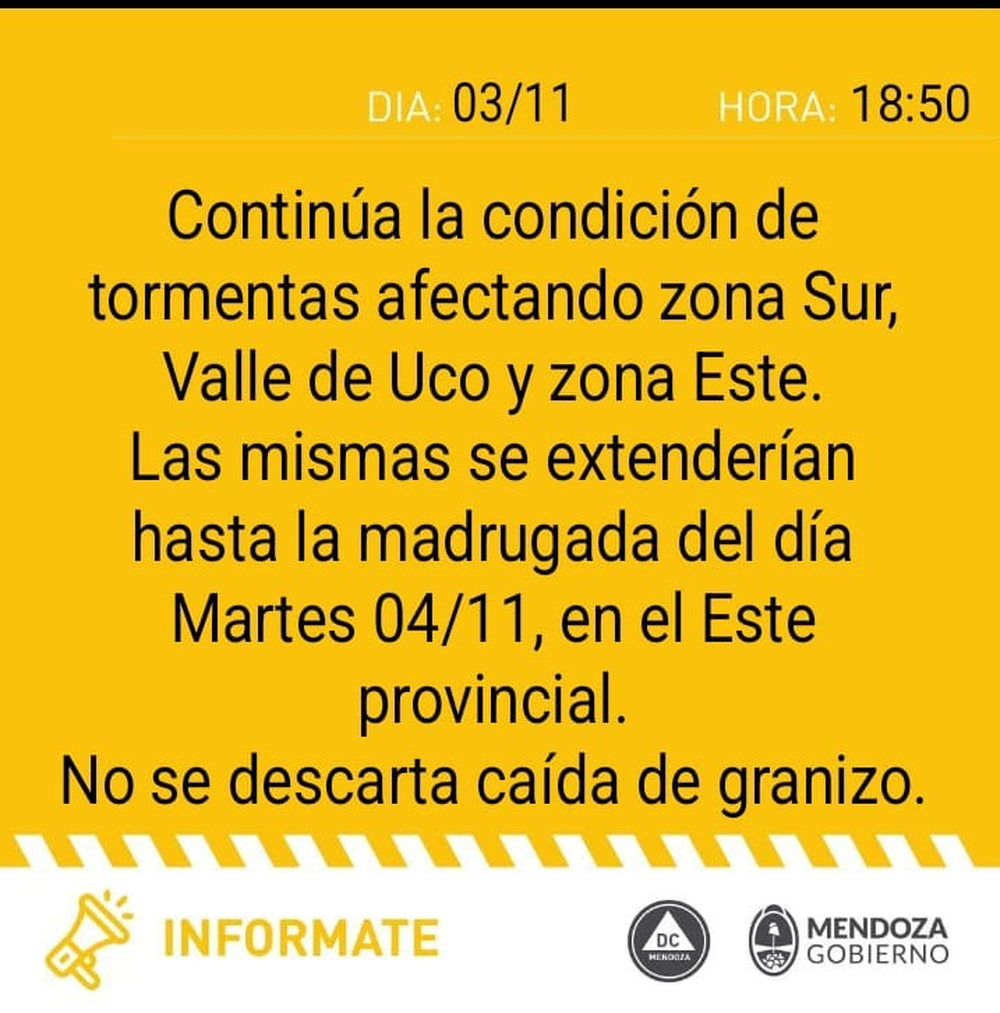 Żółty alert obowiązuje od wtorku, 4 listopada.