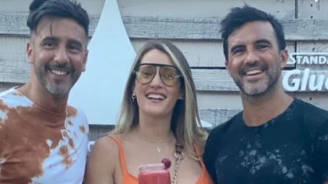 Federico Hoppe, Mica Viciconte y Fabián Cubero.