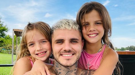 Mauro Icardi se reencontró con sus hijas en medio del conflicto legal