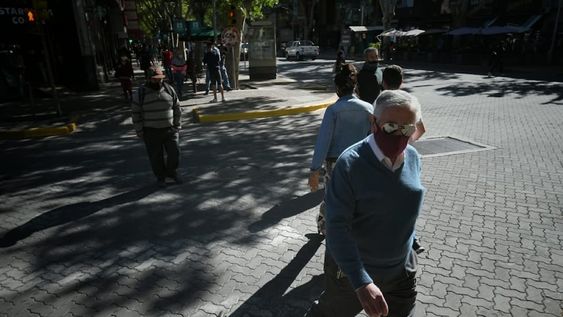 Así luce el centro hoy. Ignacio Blanco / Los Andes