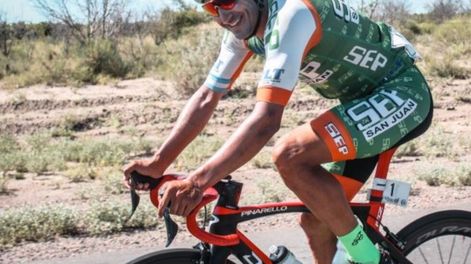 Juan Pablo Dotti, ganador de la Etapa Reina de la 45° Vuelta de Mendoza.