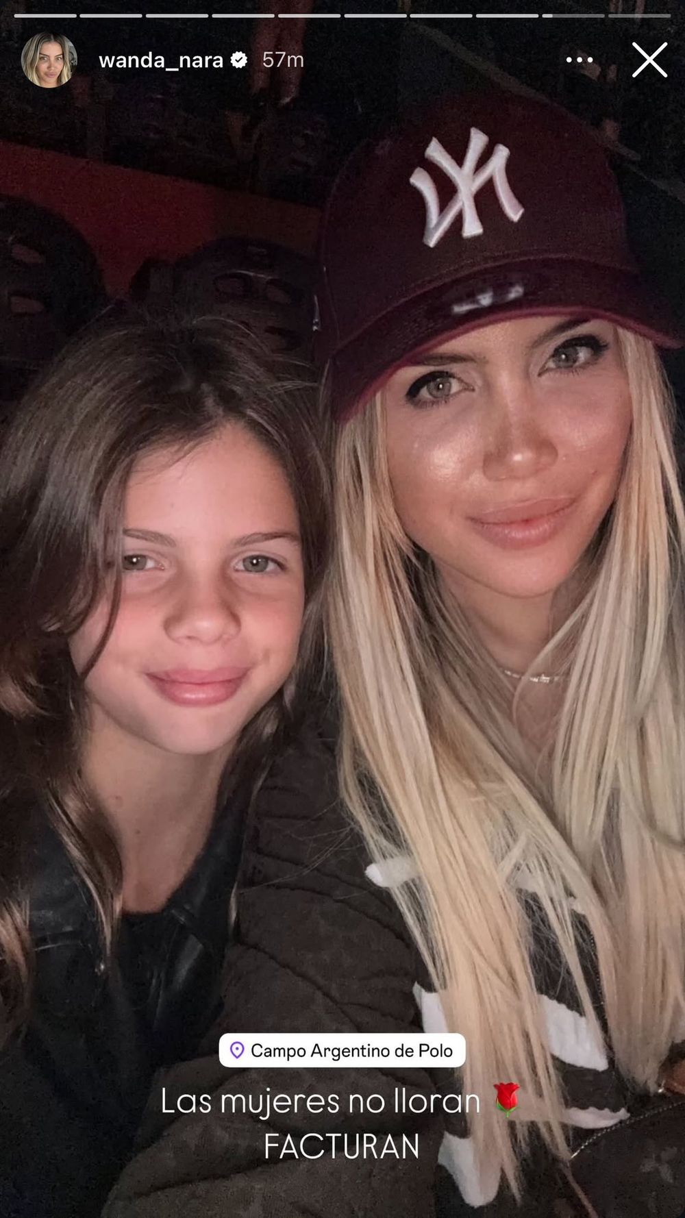 Wanda Nara asistió al show de Shakira con su hija Francesca.