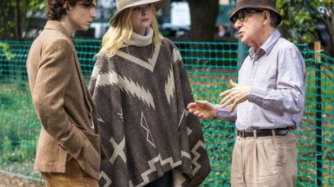 Los Andes | Woody Allen con la pareja protagónica.