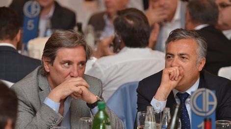 Emir Felix, nuevo presidente del PJ mendocino y Alfredo Cornejo, gobernador de Mendoza.