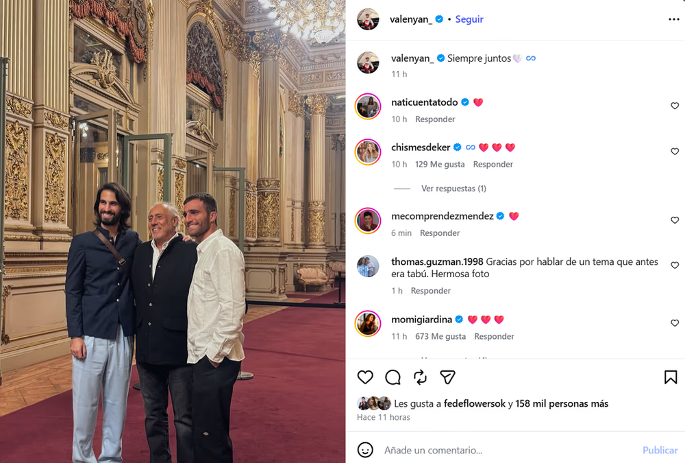 El primer posteo de Valentín Yankelevich tras denunciar violencia física por parte de su padre.