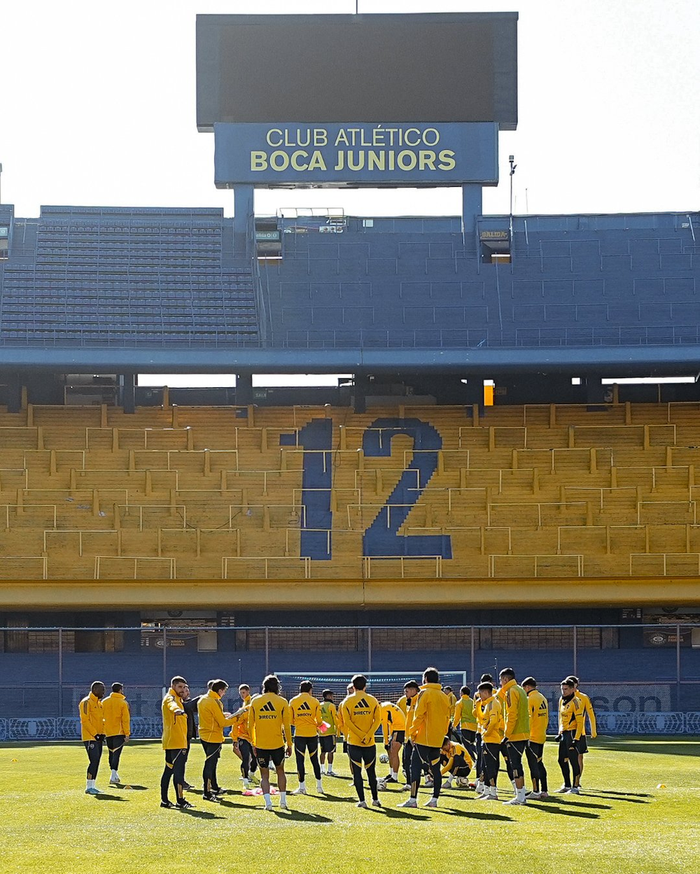 El equipo bajo la dirección de Russo, en la jornada de hoy trabajó en la Bombonera. 