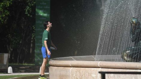Ola de calor, temperaturas muy altas en Mendoza.Foto: José Gutierrez