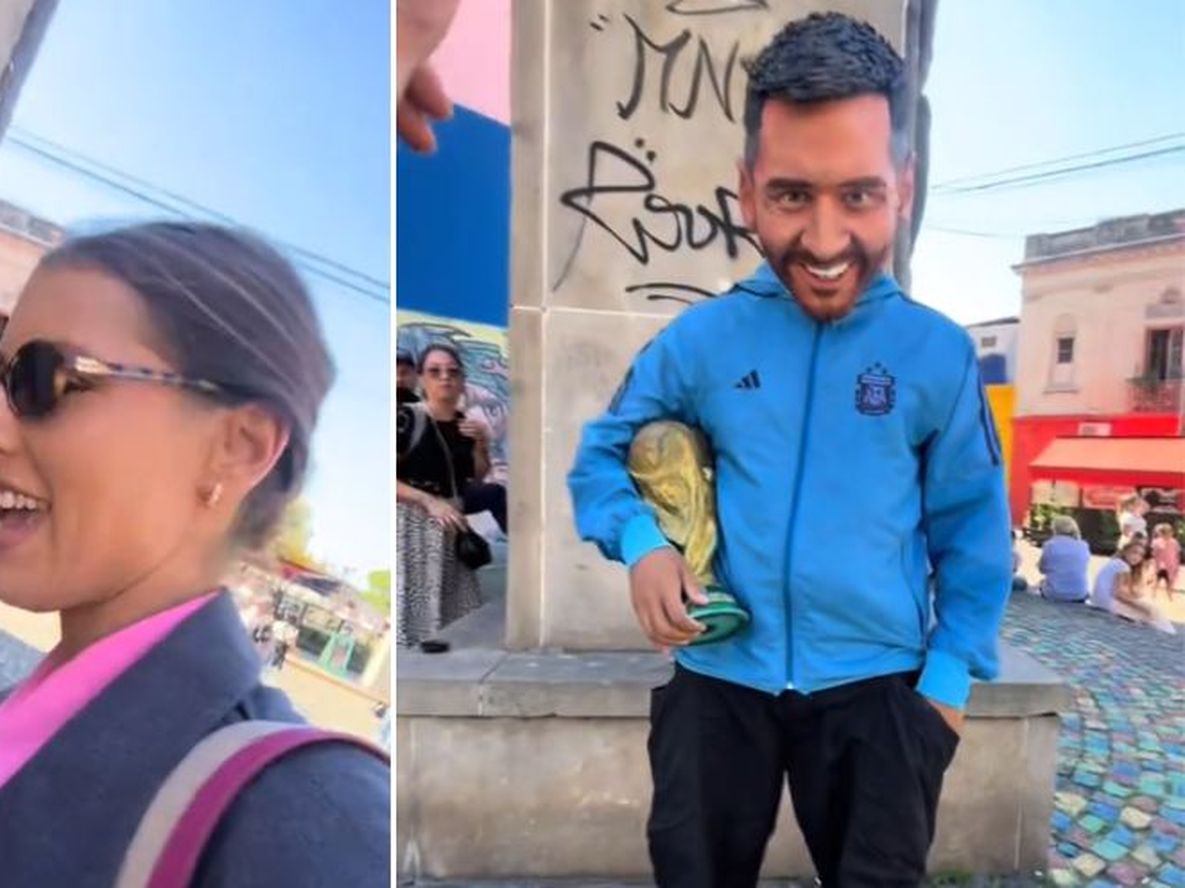 Pensó que era una estatua de Messi y se llevó el susto de su vida&nbsp;