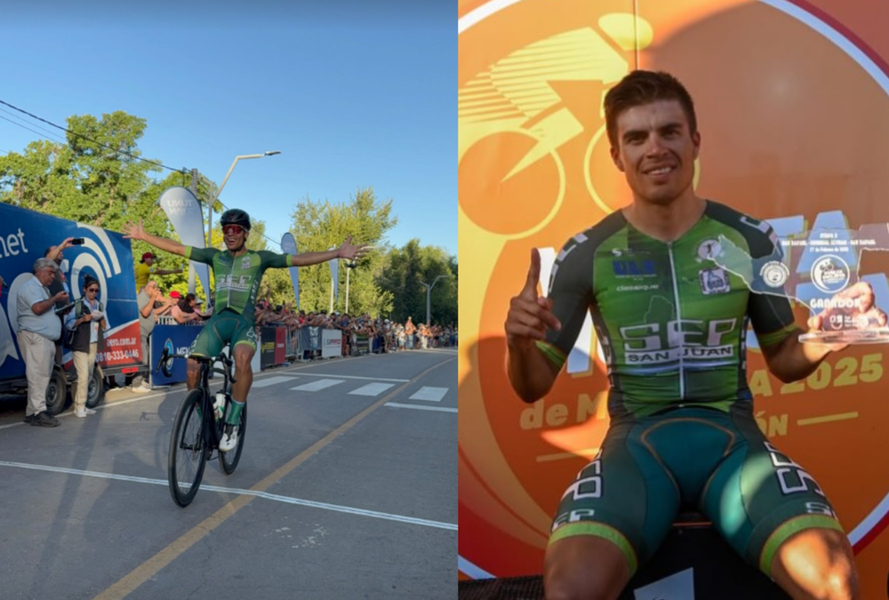 Cobarrubia repitió su buena performance en la Etapa 3 de la Vuelta de Mendoza
