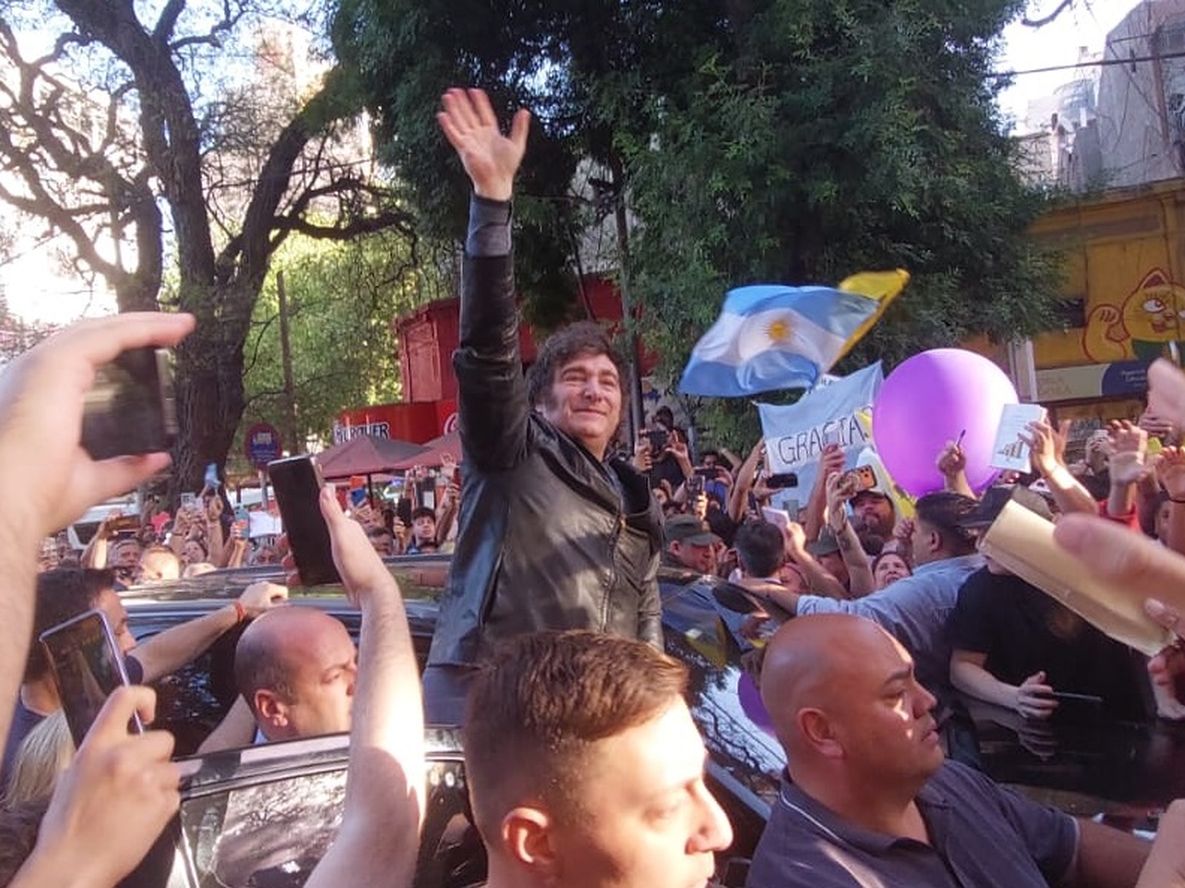 El presidente Javier Milei en su visita a Mendoza en 2025