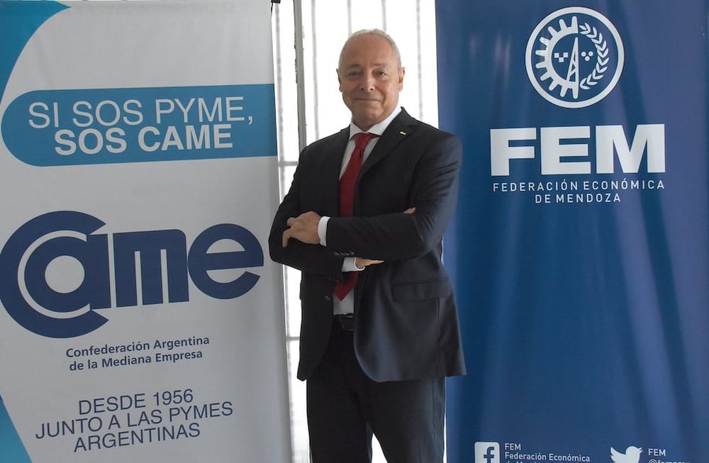 Alfredo Cecchi, presidente de la FEM (Federación Económica de Mendoza).